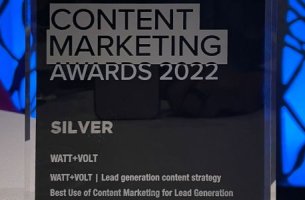 Σημαντική διάκριση για τη WATT+VOLT στα Content Marketing Awards!