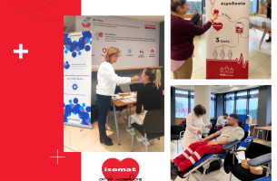 Giving Tuesday στην ISOMAT: Η 3η εθελοντική αιμοδοσία συγκέντρωσε 45 φιάλες αίματος