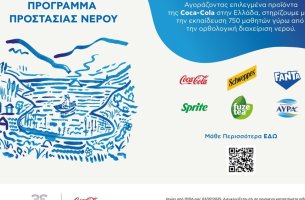 Coca-Cola στην Ελλάδα: Πρόγραμμα προστασίας νερού για την ορθολογική διαχείριση των υδατικών πόρων
