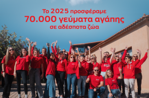 Purina®: 70.000 γεύματα σε αδέσποτα ζώα το 2025