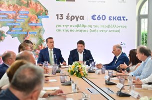 ΥΠΕΝ - Περιφέρεια Αττικής: Αφορά 13 παρεμβάσεις αστικής και περιβαλλοντικής ανάπλασης σε Δήμους με συνολικό προϋπολογισμό 60,4 εκατ. ευρώ