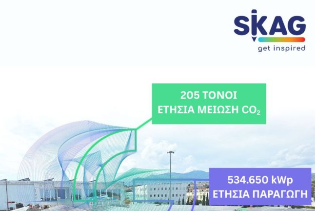 Η SKAG κατάφερε μείωση εκπομπών διοξειδίου του άνθρακα κατά 234,34 τόνους