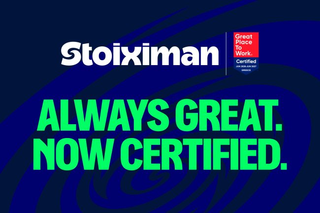 Η Stoiximan απέκτησε την πιστοποίηση Great Place To Work®