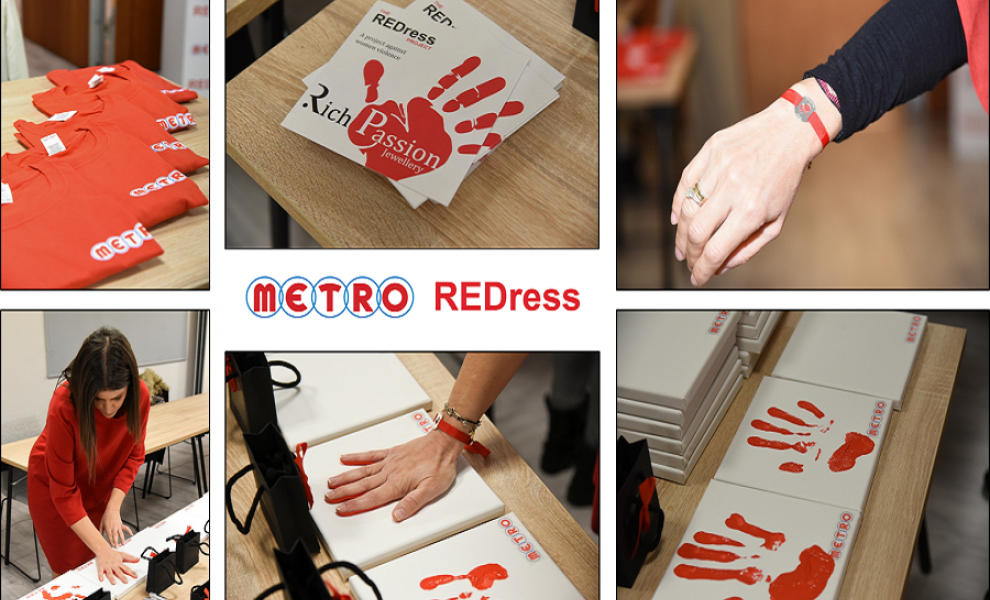 Η METRO συμμετέχει στη δράση #REDress, παίρνοντας θέση ενάντια στην έμφυλη βία
