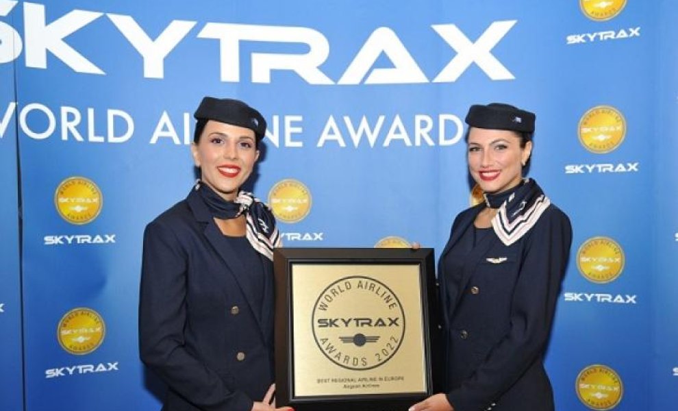 AEGEAN: Διακρίθηκε και πάλι ως η «Καλύτερη Περιφερειακή Αεροπορική Εταιρεία στην Ευρώπη» στα Skytrax World Airline Awards