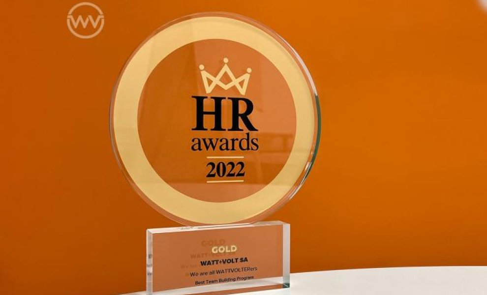 WATT+VOLT: Στην κορυφή της κατηγορίας «Best Team Building Program» στα HR Awards 2022