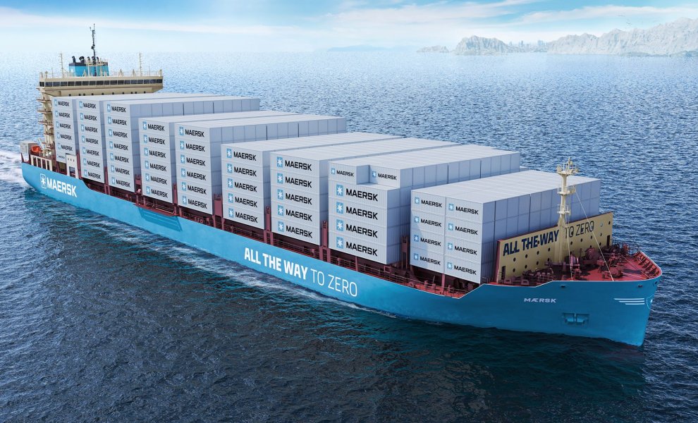 Η Maersk βάφτισε το πρώτο πλοίο της που κινείται με βιομεθανόλη