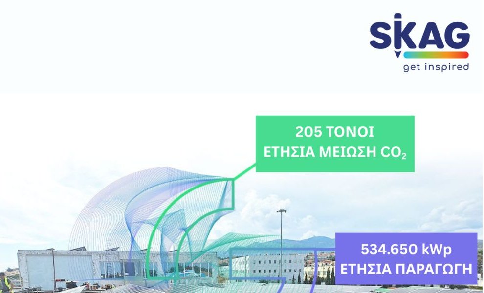 Η SKAG κατάφερε μείωση εκπομπών διοξειδίου του άνθρακα κατά 234,34 τόνους