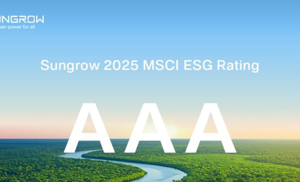 Η Sungrow κατακτά την ανώτερη βαθμίδα AAA στις αξιολογήσεις ESG της Morgan Stanley