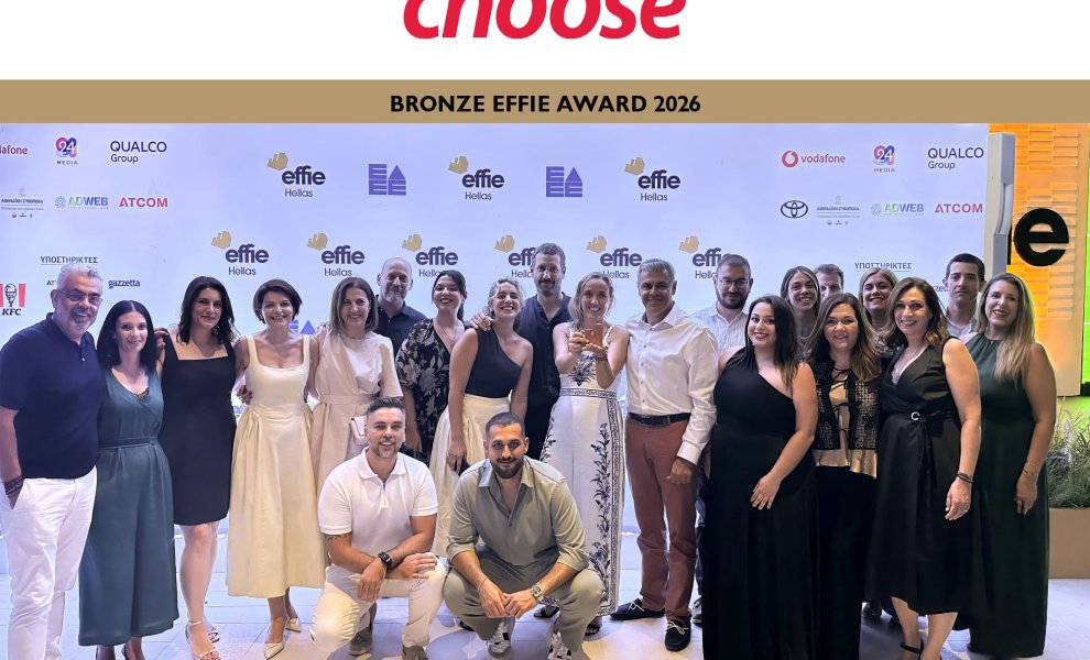Bronze Effie Award στην Choose και τη Φυσικό Αέριο Ελληνική Εταιρεία Ενέργειας για την καμπάνια «Πίσω από τα Φώτα»