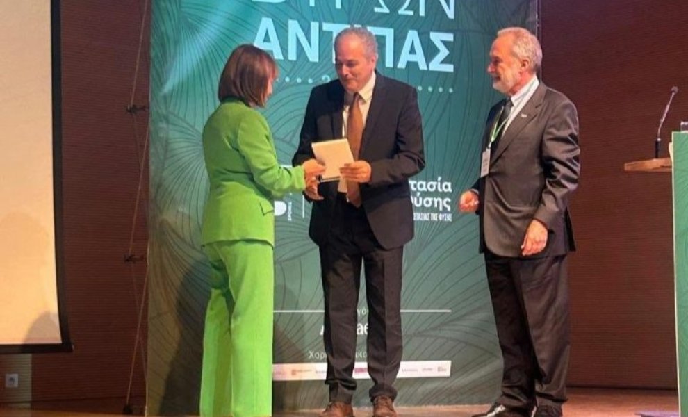 Στον Καθηγητή Κωνσταντίνο Καρτάλη απονεμήθηκε το Βραβείο «Βύρων Αντίπας» 2026 της Ελληνικής Εταιρίας Προστασίας της Φύσης